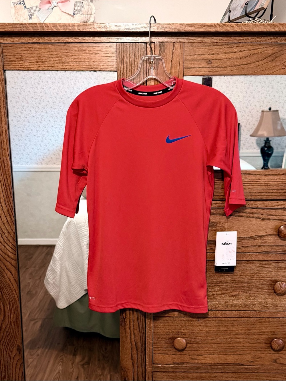 Nike Multi-Purpose Red Pullover Swim Tee